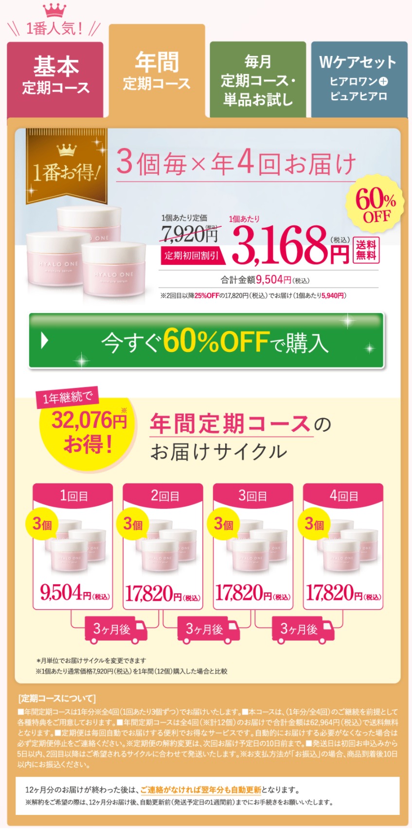 ヒアロワン 最安値
