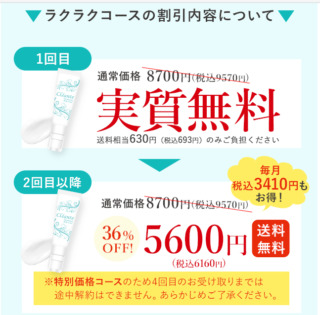 クリアンテ 最安値
